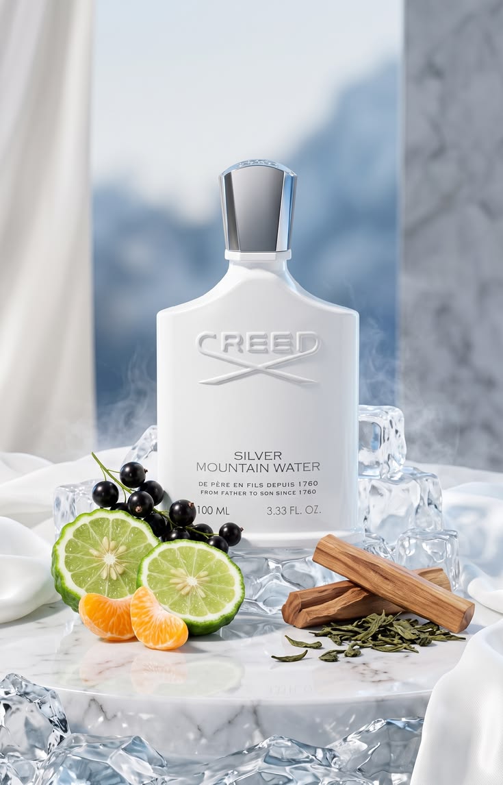 Creed Silver Mountain Water EDP 3.3 oz – Fresh Aquatic Cologne for Men 100ml
